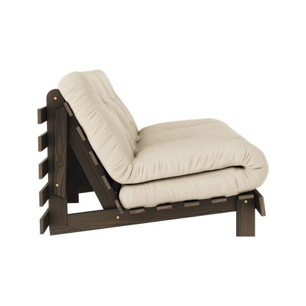 Bež/krem sklopiva sofa 160 cm Roots – Karup Design-image-4