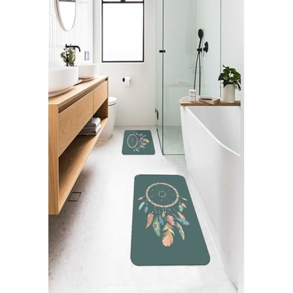 Zelene kupaonske prostirke u setu 2 kom 60x100 cm – Mila Home-image-1