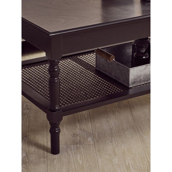 Crni stolić za kavu 60x120 cm Heritage – Premier Housewares-image-3