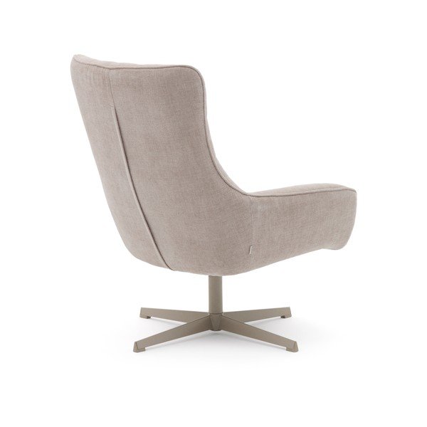 Bež okretna fotelja od šenila Teryl – Kave Home-image-3