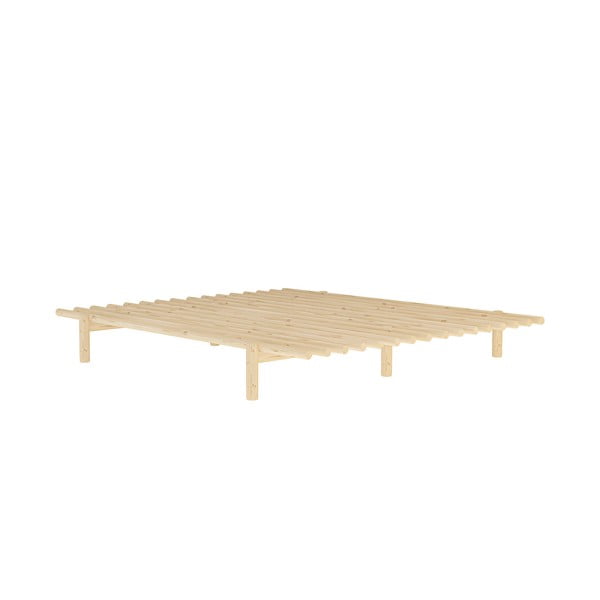 Bračni krevet od borovine s podnicom 180x200 cm Pace – Karup Design