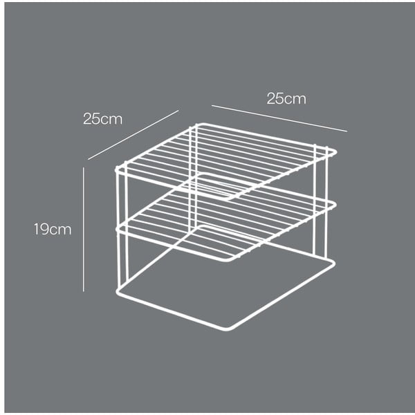 Željezna dodatna kuhinjska polica u srebrnoj boji 25x25 cm Palio – Metaltex-image-4