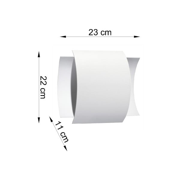 Bijela zidna svjetiljka Sollux Forgmi-image-2