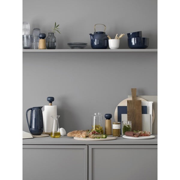 Stalak za papirnate ručnike od hrastovog drveta s tamnoplavim detaljem od porculana Kähler Design Hammershoi-image-3