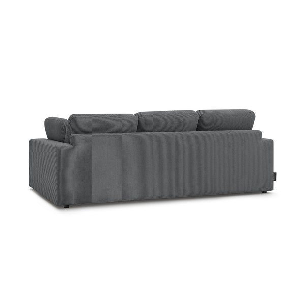 Tamno siva sofa od samta 250 cm Belair – Bobochic Paris-image-3