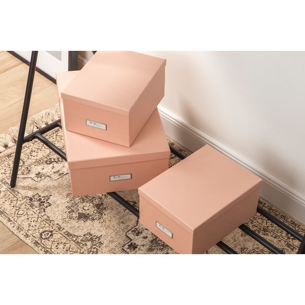 Kartonske kutije za pohranu u setu  3 kom s poklopcem Inge – Bigso Box of Sweden-image-3