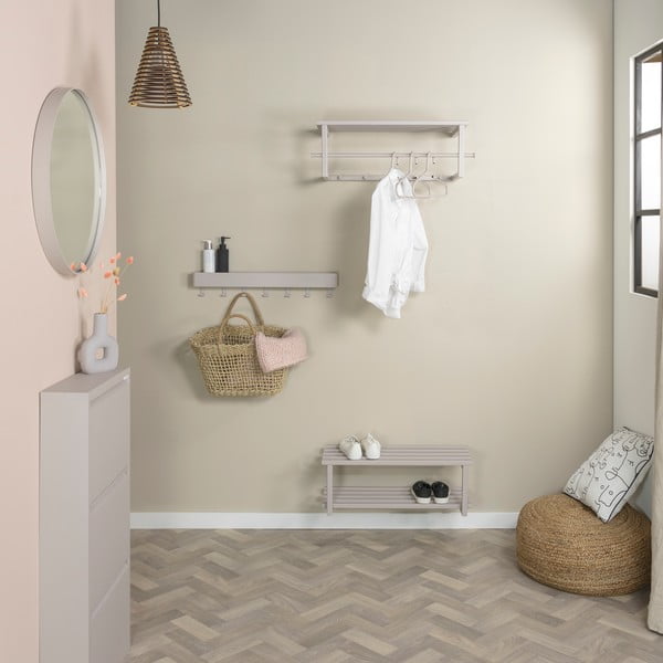 Smeđe-sivi metalni viseći ormarić za cipele 71x26x34 cm Marco – Spinder Design-image-1