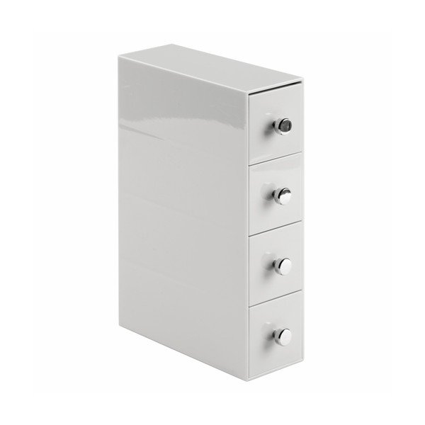 Bijeli organizator s 4 ladice InterDesign Cosmetic-image-2
