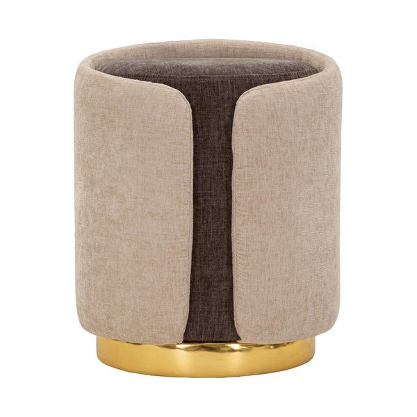 Smeđi/bež tabure Glam Style – Mauro Ferretti-image-2