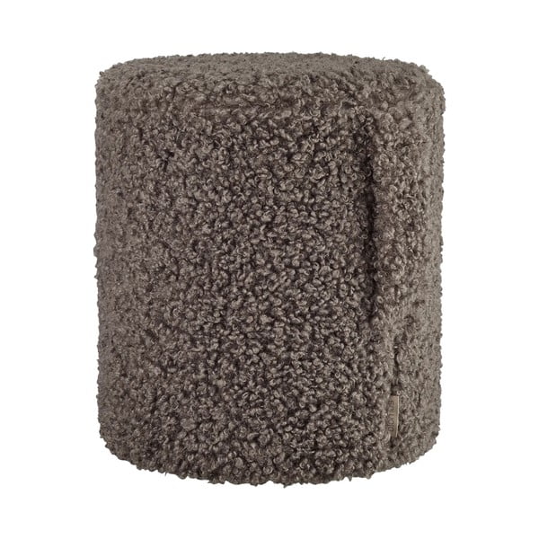 Tamno smeđi tabure od bouclé tkanine Teddy – Blomus