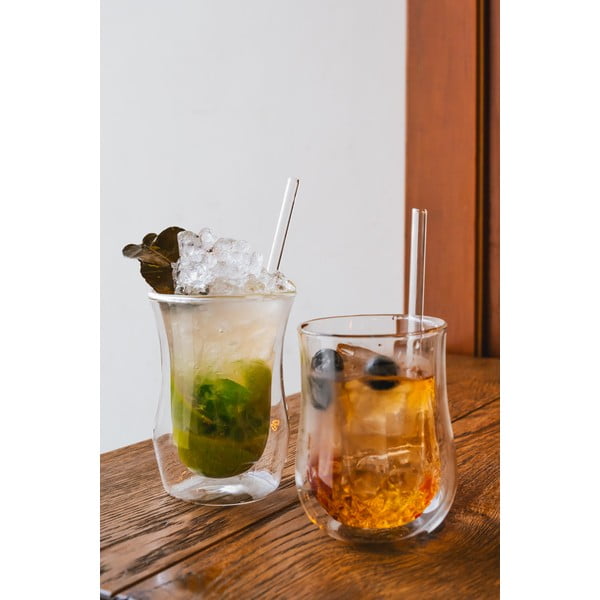 Set s 6 staklenih slamki Vialli Design, dužina 15 cm-image-1