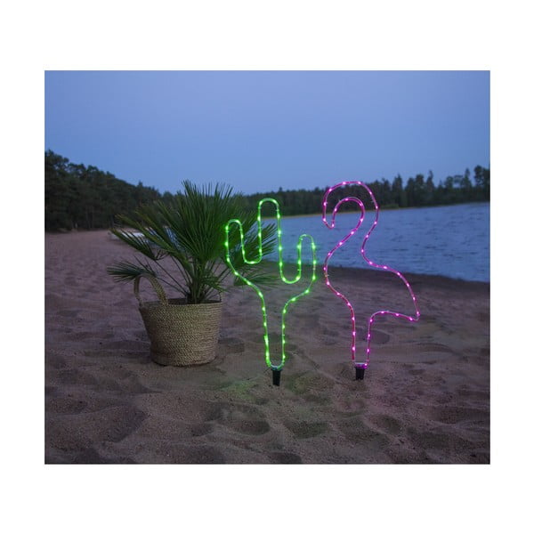 Zelena vanjska LED lampa u obliku kaktusa Star Trading Tubes, visina 54 cm-image-3