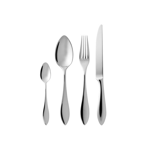 Pribor 16 kom od nehrđajućeg čelika u srebrnoj boji Indra – Gense