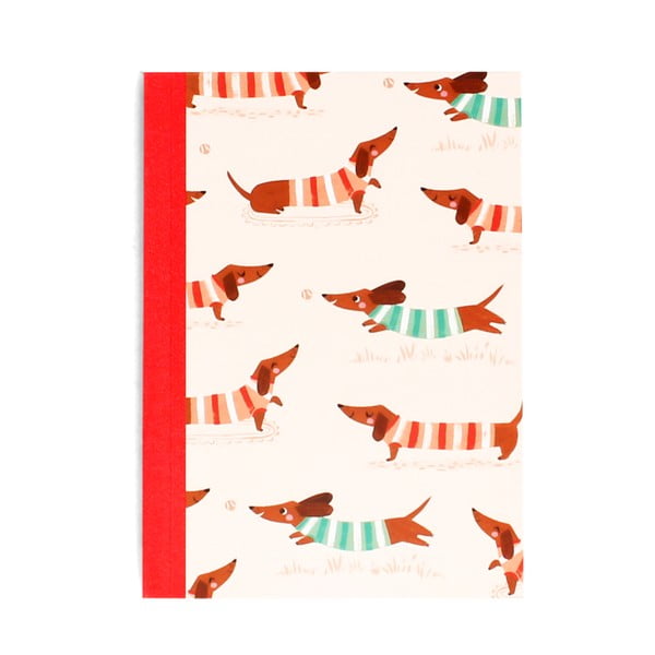 A6 bilježnica 60 str. Sausage Dog – Rex London