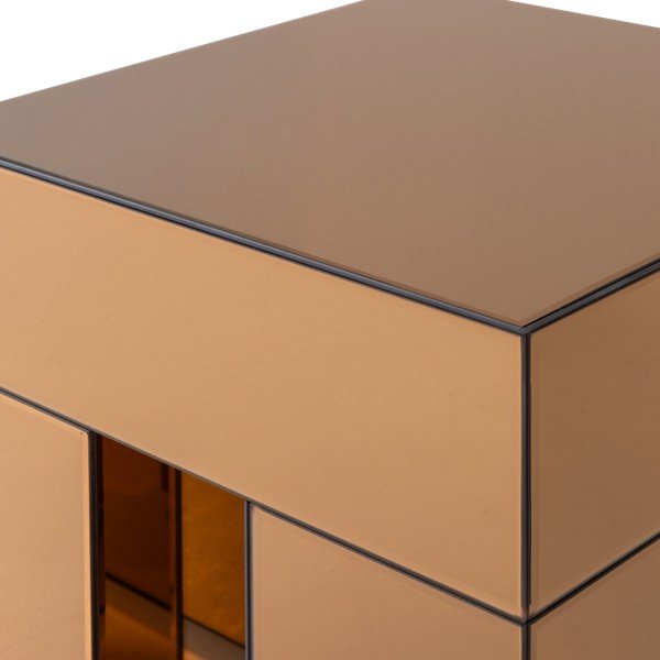 Pomoćni stol u sjajnom dekoru 45x45 cm Mirrox – WOOOD-image-4