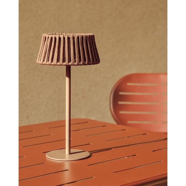 LED stolna/prijenosna vanjska svjetiljka sa solarnim panel (visina 30 cm) Aldet – Kave Home-image-1