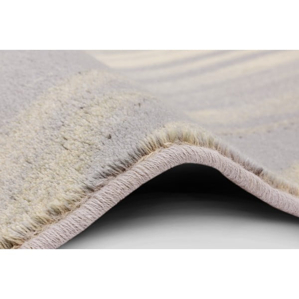 Sivo-krem vuneni tepih 160x240 cm Plants – Agnella-image-2