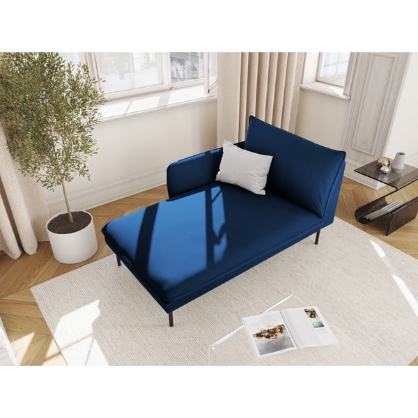 Plava baršunasta ležaljka (lijevi kut) Vienna - Cosmopolitan Design-image-1