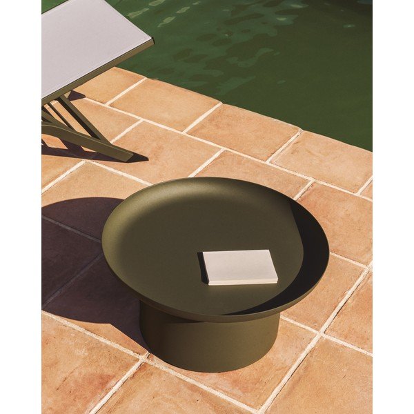 Metalni okrugao vrtni stolić ø 70 cm Arcola – Kave Home-image-2