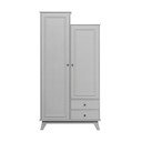 Svijetlo siva dječja garderoba od masivnog bora 98x190 cm Lily – WOOOD