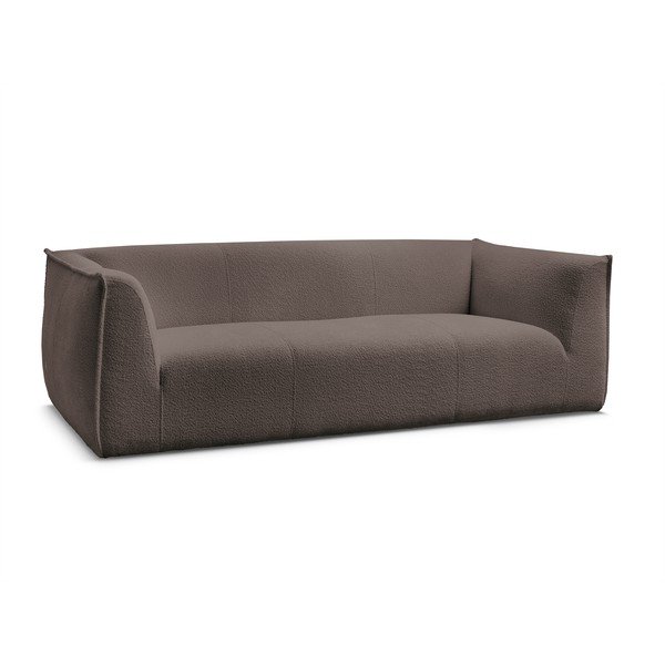 Smeđa sofa od bouclé tkanine 242 cm Giorgia – Bobochic Paris-image-3
