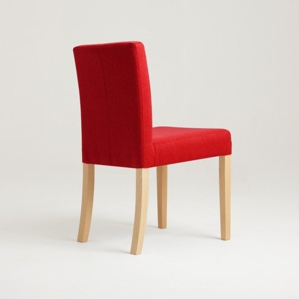 Crvena stolica s prirodnim nogama Custom Form Wilton-image-3