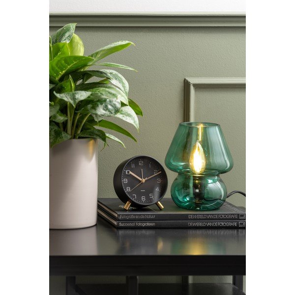 Tamno zelena staklena stolna lampa Leitmotiv Glass, visina 18 cm-image-1