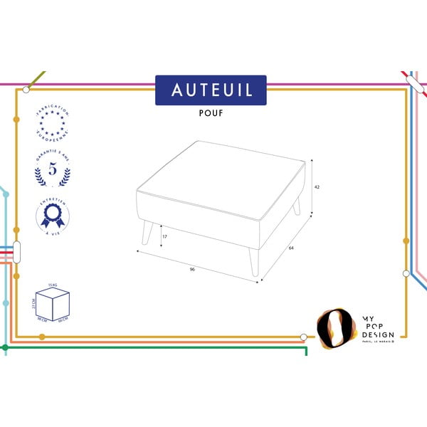 Zeleni tabure My Pop Design Auteuil-image-3