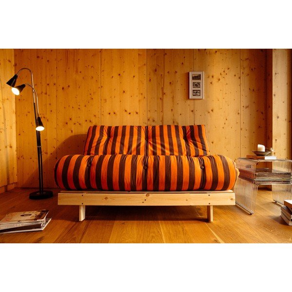 Narančasta/smeđa sklopiva sofa 140 cm Roots – Karup-image-4