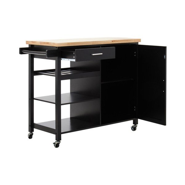 Kuhinjski otok na kotačima od masivnog kaučuka 48x105 cm Frankfurt – Premier Housewares-image-4