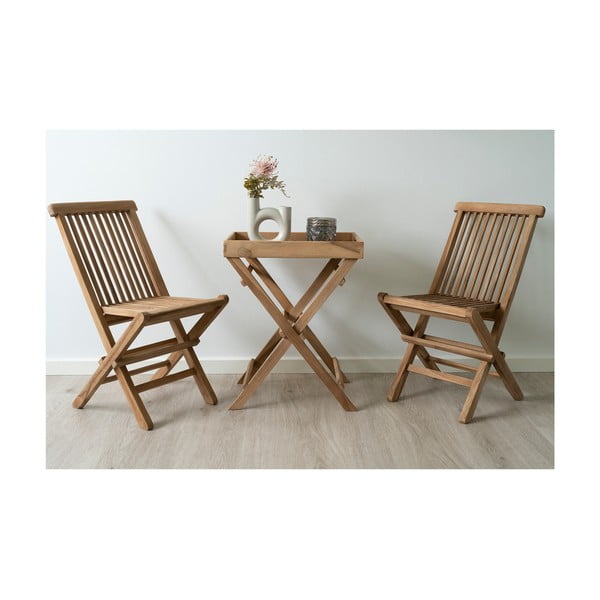 Vrtni stol za posluživanje od masivne tikovine 29x39 cm Ronda – House Nordic-image-4