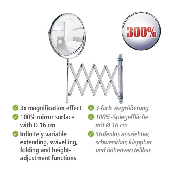 Kozmetičko povećavajuće ogledalo (3x) ø 17 cm Exclusive – Wenko-image-4