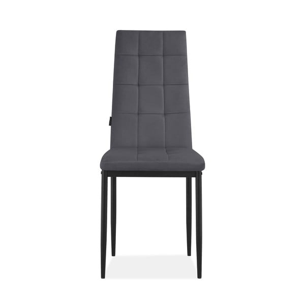Antracitno sive baršunaste blagovaonske stolice u setu 2 kom Becca – Støraa-image-2