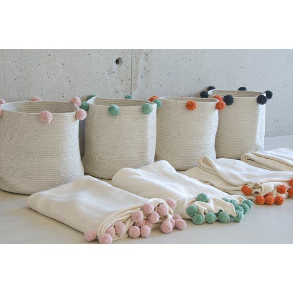 Krem tekstilna dječja kutija za pohranu ø 30x30 cm Bubbly – Lorena Canals-image-3