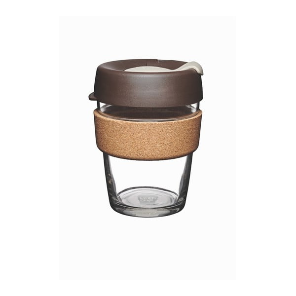 Putna čaša s poklopcem KeepCup Brew Cork Edition Almond, 340 ml
