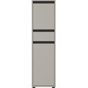 Sivi visok/uski kupaonski ormarić 33x121 cm Lemont – Germania