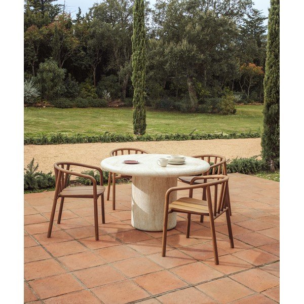 Okrugao vrtni stol betonski ø 122 cm Drasi – Kave Home-image-1