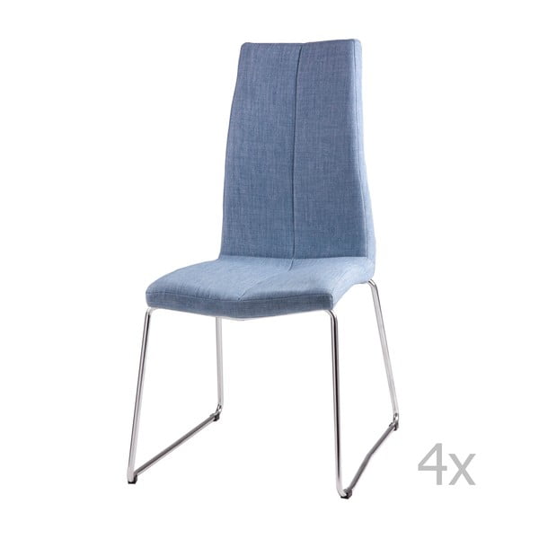 Set od 4 plave blagovaonske stolice sømcasa Aroa