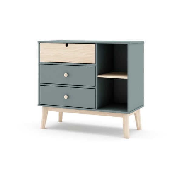 Dječja komoda prljavo zelena 90x81x40 cm Estefania – Marckeric-image-2