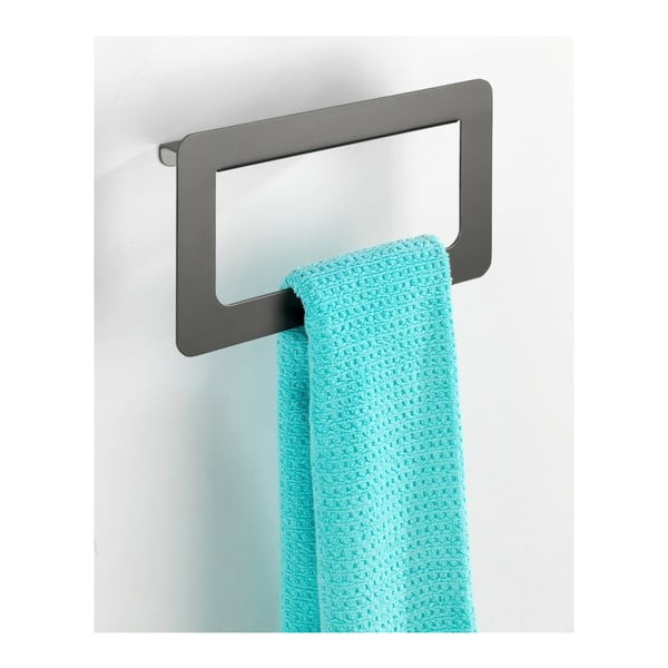 Antracit sivi zidni stalak za ručnike Wenko Montella, 27 x 16 cm-image-3