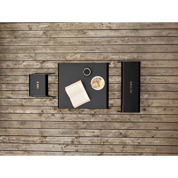 Crni metalni ormarić za cipele s klupom A-Bench – Zone-image-4