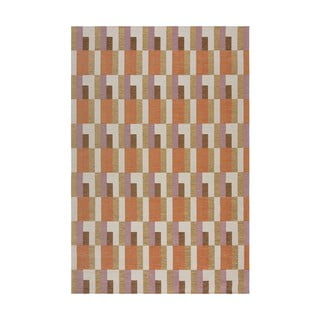 Narančasti/u prirodnoj boji tepih 120x170 cm Riley Block Geo – Flair Rugs