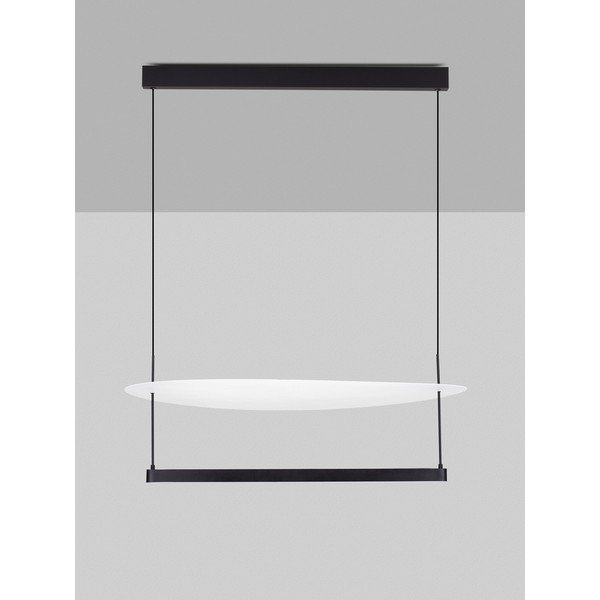 Bijela/mat crna LED viseća svjetiljka aluminijska s mogućnosti zatamnjivanja ø 80 cm Diona – Nova Luce-image-3