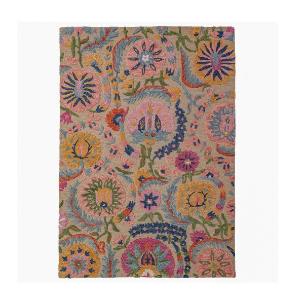 Ručno rađen vunen tepih 200x300 cm Amira Floral  – Flair Rugs