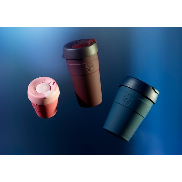 Tamnoplava putna šalica s poklopcem KeepCup Spruce Thermal, 340 ml-image-1
