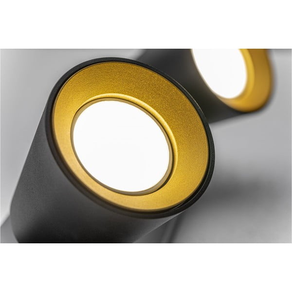 Crna stropna svjetiljka s metalnim sjenilom 9x31 cm Elli – GTV-image-1