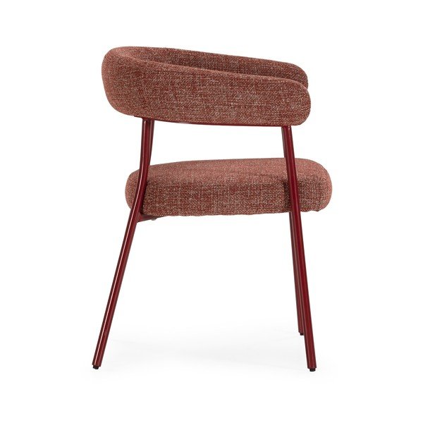 Podstavljene blagovaonske stolice u setu s naslonima za ruke 2 kom boja terakote Yuri – MOME-image-3