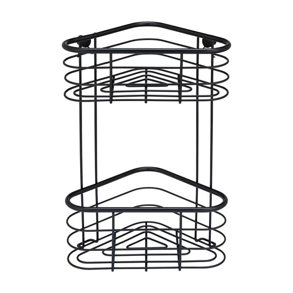 Crna kutna polica za tuš Wenko Trestina, 25 x 35 cm-image-3
