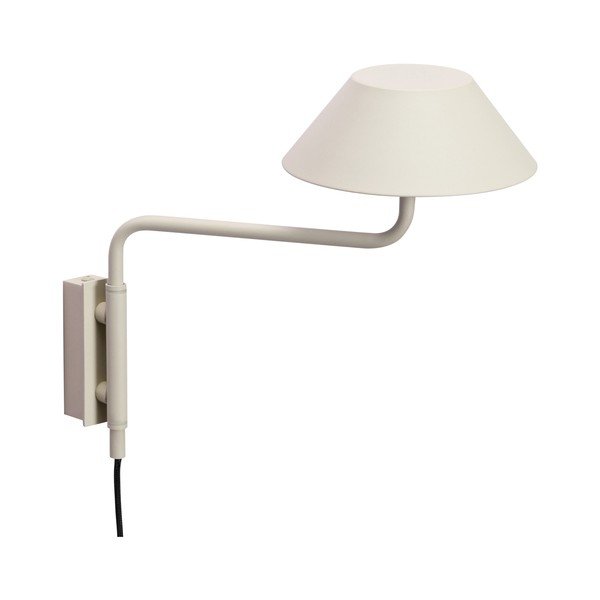 Bež metalna LED zidna lampa s mogućnosti zatamnjivanja s utikačem ø 30 cm Cover – Hübsch