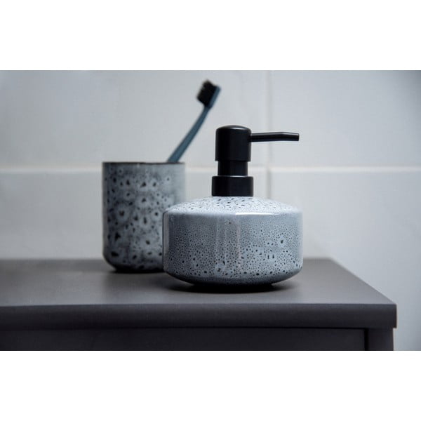 Siva keramička kupaonska čaša Wenko Oviedo-image-3